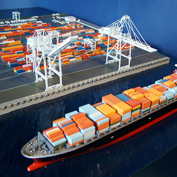 港口物流规划沙盘模型制作案例