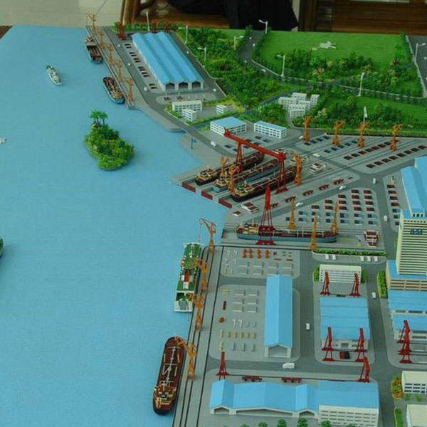 港口物流规划沙盘模型制作案例