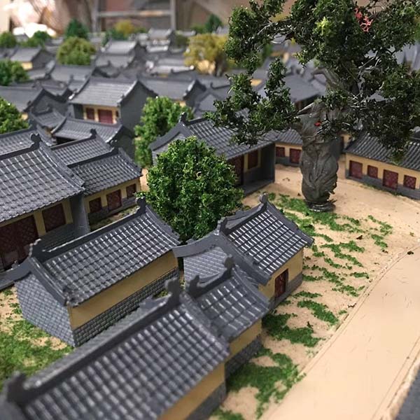 古建筑沙盘场景模型制作案例