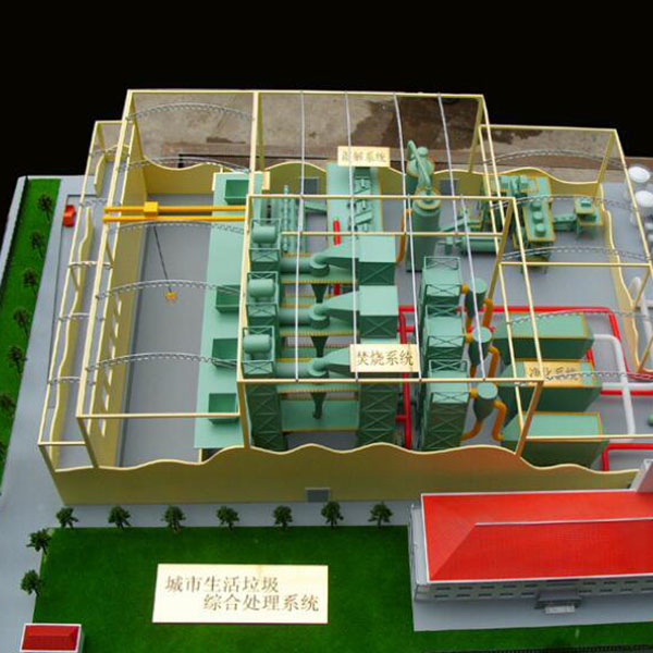 生活垃圾焚烧发电沙盘模型制作案例