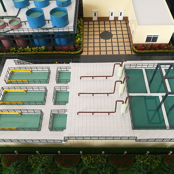 污水处理厂规划沙盘模型制作案例